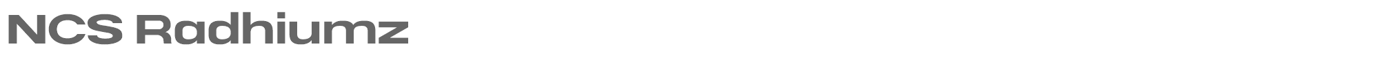 Sample characters NCS Radhiumz Font